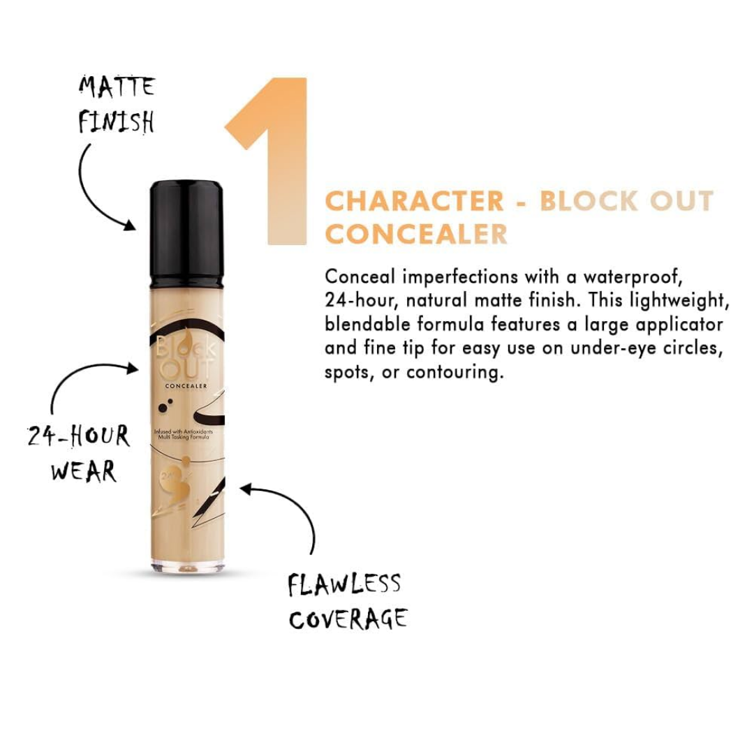 Block Out Concealer - full Coverage & 24H Long-lasting