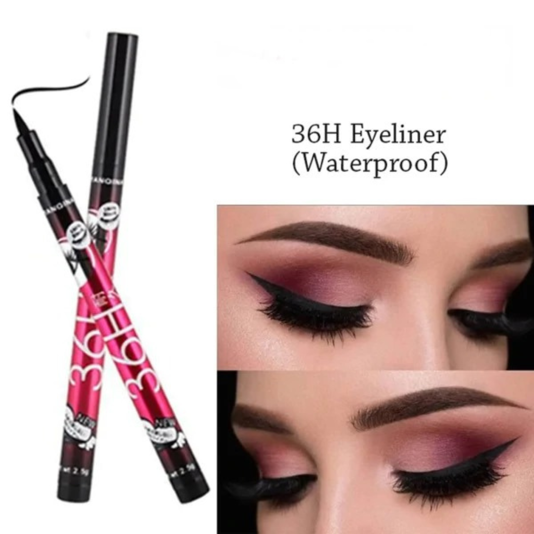 Flawless Make-up Deal - Buy Color changing foundation & Get 36H waterproof eyeliner and blending brush FREE
